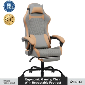 <span class=keywords><strong>Chaise</strong></span> de bureau ergonomique réglable en hauteur pour le <span class=keywords><strong>gaming</strong></span>, dossier haut, Silla Gamer, cuir respirant, base en acier, roulettes silencieuses, rotation à 360° - Product Image 1
