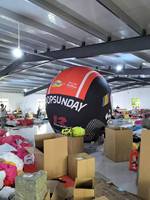 Fournisseur d'usine Nouvelle marque Ballon gonflable en PVC de 5 mètres pour casque de moto Événements Décoration de fête