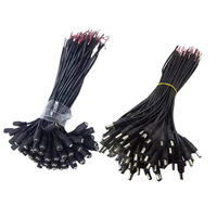 Cable de Alimentación de 5.5X2.1mm, Macho a Hembra, 18awg, 30cm, Conector Adaptador para Tira de Luz LED