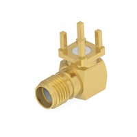 2484786-1 RF Connectors Coaxial Connectors SMA Jack RA SMD Pin Thru Hole 18 GHz