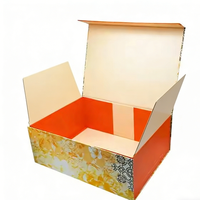 Boîte à rabat noire de luxe avec fermeture magnétique, logo personnalisé, carton ondulé rigide, recyclable, boîtes en carton avec insert pour cosmétiques