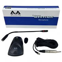 Microphone col de cygne supercardioïde, microphone de conférence, alimentation fantôme 48V