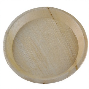 Premium Quality Disposable Biodegradable Eco-Friendly Areca Palm Leaf 25cm Deep Serving Plate Microwave Safe Food Grade Stocked - Product Image 1