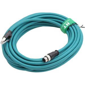 สายเคเบิลอีเธอร์เน็ต Cat5e แบบ D-Code ตัวผู้ 4 พิน รุ่น HangTon M12 สำหรับเชื่อมต่อเครือข่ายเซ็นเซอร์อุตสาหกรรม - Product Image 5