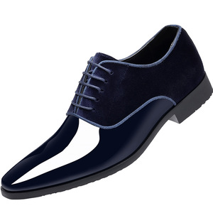 Chaussures habillées pour hommes, style Oxford, bout pointu, à lacets, couleur unie, semelle en caoutchouc, pour le bureau et la carrière, toutes saisons - Product Image 4