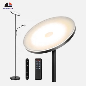 Nhà Máy Thẩm Mỹ Thông Minh Dài Màu Đen Phòng Ngủ Thay Đổi Độ Sáng Đứng Phòng Khách Bắc Âu Sang Trọng LED Hiện Đại Đèn Sàn - Product Image 1