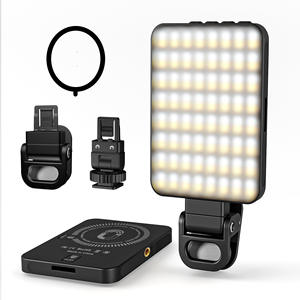 Clip de luz de relleno LED recargable magnético, luz de Selfie, luz de vídeo LED portátil para teléfono, transmisión en vivo, VLOG, fotografía <span class=keywords><strong>TikTok</strong></span> - Product Image 1