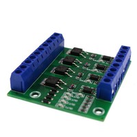 Dört kanallı DC MOSFET Alan Etkili Transistör Modülü M28, PLC Amplifikatör Devre Kartı Sürücüsü Optocoupler İzolasyonu Çin