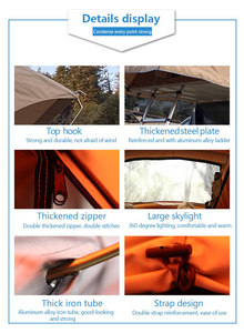 CLM Camping Car Roof Top Tent Tente De Toit Soft 4 Person Aluminum Pole Top Car Roof Tent for SUV CLM-ML-B01 Camping Car Roof To - Product Image 6