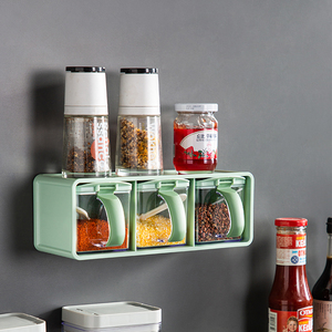 Boîte à épices carrée murale <span class=keywords><strong>METKA</strong></span> avec couvercle, en plastique, 390 ml, écologique, couleur personnalisable, pour la maison et les restaurants, outils pour herbes aromatiques - Product Image 3