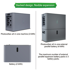 Solar All in One 800w Balcony System <b>Plug</b> and Play With Battery 800w All-in-one Micro-inverter System Microinvertbalcony Solar S - Product Image 2