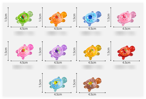 Bán Buôn Hỗn Hợp 3D Phim Hoạt Hình May Mắn Phát Sáng Rùa Nhựa Búp Bê Tối Sáng Mini Biển Động Vật Con Số Vườn DIY Bí Ẩn Mù Túi Đồ Chơi - Product Image 3