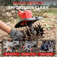 Motoculteur électrique sans fil 20V, 9 pouces, mini-motoculteur de jardin alimenté par batterie, 330 tr/min, OEM, marque privée