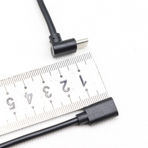 Micro USB a Up/Down Tipo C Cable 90 grados en ángulo USB C macho a Micro B hembra OTG Adaptador convertidor para MacBook Pro - Product Image 1