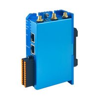 2026 OpenEmbed OpenWRT MediaTek MT7981BA Edgebox-Blue Controlador de Programación PLC WIFI6 4G LTE 4DI 6DO Control Industrial RS485