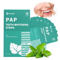 Tiras Blanqueadoras Dentales Onugesmile PAP Safe, Sin Peróxido, Blanqueamiento Rápido, Tiras Blanqueadoras Dentales Sensibles con Sabor a Menta