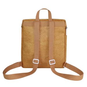 Tyvek <b>Simple</b> Design <b>Backpack</b> Bag for College Girls Waterproof Adolescent Student Female Young Lady Leisure Washable Kraft Paper - Product Image 4