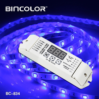 Contrôleur DMX 4 canaux Bincolor BC-834 DC12V-24V PWM RGBW DMX512