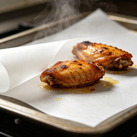Papier de cuisson en gros, résistant à la chaleur, antiadhésif, imperméable et résistant à la graisse pour la préparation de pizzas et de pâtisseries
