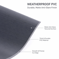 Bande de clôture en PVC pour jardin, bande de protection contre la vue, résistante aux intempéries, avec clips, gris vert pierre