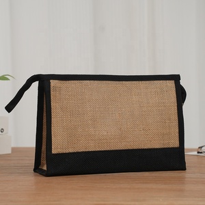 Jing Chuan bán buôn số lượng lớn tùy chỉnh đay Túi thị trường bao Sling chai đồ trang sức phong cách màu in logo đay Tote Túi - Product Image 6