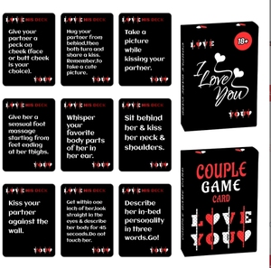 Tùy Chỉnh Hot Bán Hàng Giấy In Ấn Chơi Flash 50 Thẻ Vài Người Yêu Thích Đối Tác Ngày Trò Chơi Với Hộp Cho Trẻ Em Người Lớn - Product Image 2