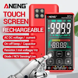 ANENG 621A Smart Digital Multimeter Touchscreen Multi metro Tester Transistor Zählt True RMS Auto Range DC/AC 10A Meter