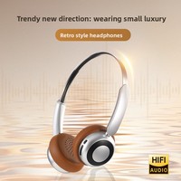 Casque circum-auriculaire ANC sans fil 5.4, best-seller KQM-02, style rétro américain avec chargement Type-C
