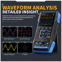 Handheld Oscilloscope Multimeter 3 in 1 FNIRSI 2C53T Portable Dual Channel 50MHz Bandwidth 250MS/s Sampling Signal Generator