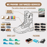 Bottes tactiques de jungle en cuir suédé imperméable, fabrication sur mesure OBM ODM, vente en gros Coyote Factory