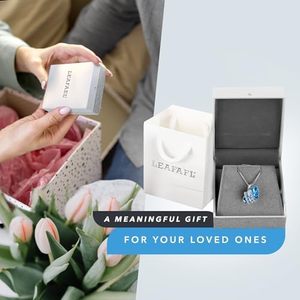 Leaael 18K Hoa Hồng Vàng Bạc 18 "+ 2" Liên Kết Chuỗi Vòng Cổ Dễ Thương Những Người Yêu Thích Mô Hình Birthstone Pha Lê Zircon Chính Mong Muốn Mặt Dây Chuyền - Product Image 6