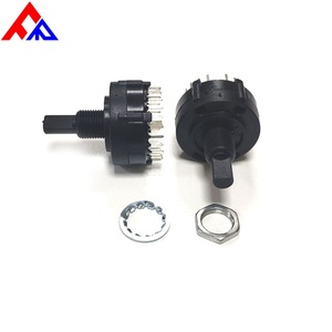 Nuevo Interruptor de Selección de Posiciones y Engranajes de 1/2 Polos con Eje Aislado, 2/3/4/5/6/7/8/9/10/11/12 Posiciones, 26mm, Metales y Plásticos - Product Image 2