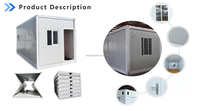 Conteneur pliable en acier à installation rapide de 20 pieds et 40 pieds, maison préfabriquée, mini-dortoir mobile temporaire, utilisation hôtelière moderne