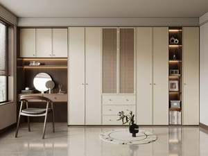 Armario Vestidor Moderno Personalizado de Madera Maciza Independiente con Gran Capacidad de Almacenamiento y Puertas Planas con Bisagras para Dormitorio - Product Image 6