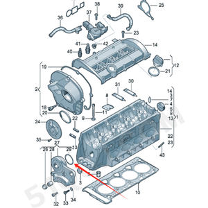 WHT007212 N91000101用于EA888 A4 A5 A7 Q5 PassatCC EOS途观轴承座橡胶圈的o型圈电磁阀密封圈 - Product Image 3