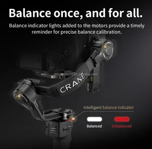 <span class=keywords><strong>ZHIYUN</strong></span> <span class=keywords><strong>Crane</strong></span> 4 Combo estabilizador de cámara de mano cardán de 3 ejes con luz de relleno de 10W y empuñadura de eslinga para cámara DSLR disparo de retrato - Product Image 3
