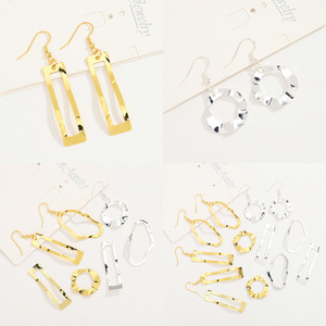 Pendentif Géométrique Irrégulier Nantong en Cuivre Plaqué Or 18K, Breloques DIY pour Boucles d'Oreilles, Unisexe, Usage Quotidien - Product Image 4