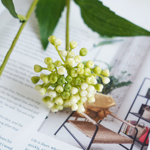 Bouquet de fleurs artificielles de viournon, verdure en plastique, décoration intérieure, accessoires de mariage - Product Image 4