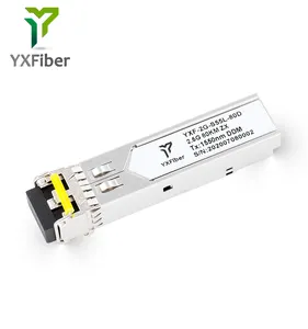 SFP 2.5G 300m 20km 40km 80km 160km Duplex WDM / BIDI LC SC SFP modulo ottico Gigabit fibra ottica ricetrasmettitore prezzo