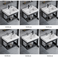 Lavabo mural carré en céramique moderne, facile à nettoyer, écologique, idéal pour chambre, appartement, entrepôt