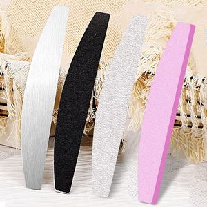 50 pièces/sac Vente en <span class=keywords><strong>gros</strong></span> Limes à ongles jetables en éponge EVA déchirable, double face, ultra-minces, en forme de demi-lune, avec bande abrasive remplaçable, personnalisables - Product Image 3