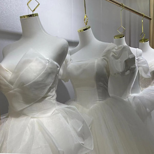 Présentoir suspendu de <span class=keywords><strong>Mannequin</strong></span> de forme de robe demi-longueur pour femmes avec crochet de suspension pour affichage de fenêtre accessoires de robe de mariée <span class=keywords><strong>buste</strong></span> - Product Image 5