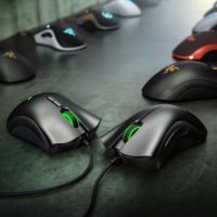 Razer DeathAdder Mouse Gaming Esensial, Mouse Gaming 6400 DPI Sensor optik 5 tombol yang dapat diprogram untuk PC