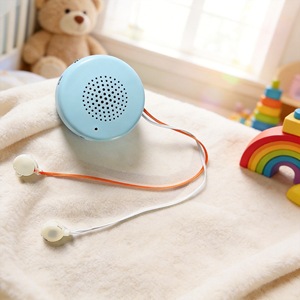Boîte à musique apaisante pour bébé avec poupée en peluche et hochet, jouet éducatif pour l'apprentissage précoce, en ABS, moule exclusif - Product Image 1
