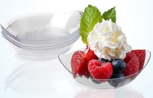 New Design Transparency Disposable PS <strong>Plastic</strong> <strong>Dessert</strong> Dishes <strong>Tray</strong> Salad Sauce Appetizer Bowl Wedding Party Ice Cream Pudding Cup - Product Image 3