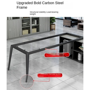 Đơn giản hiện đại văn phòng bàn Ghế kết hợp duy nhất điều hành ông chủ bảng với bảng gỗ phong cách cho không gian làm việc của người quản lý - Product Image 3