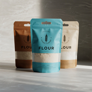 Tùy chỉnh in 1kg không thấm nước phân hủy sinh học lá nhôm đứng lên túi heatseal mùi bằng chứng thực phẩm đóng gói túi bột nhựa - Product Image 3