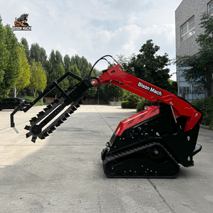 Chargeuse compacte agricole certifiée CE, livraison rapide en gros, avec attache fourche très pratique pour le transport de palettes de fruits frais - Product Image 3