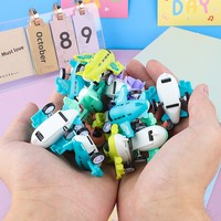 Jouets pour enfants en forme d'avion miniature rétractable style macaron coloré, jouets de voiture mignons style dessin animé