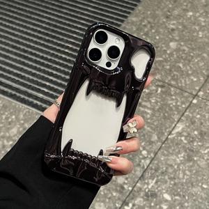 Thiết kế mới Electroplated Hollow <span class=keywords><strong>Tiger</strong></span> răng trường hợp điện thoại cho <span class=keywords><strong>Iphone</strong></span> 17 16 15 14 Pro chống sốc điện thoại bìa cho Samsung S24/S25 - Product Image 3